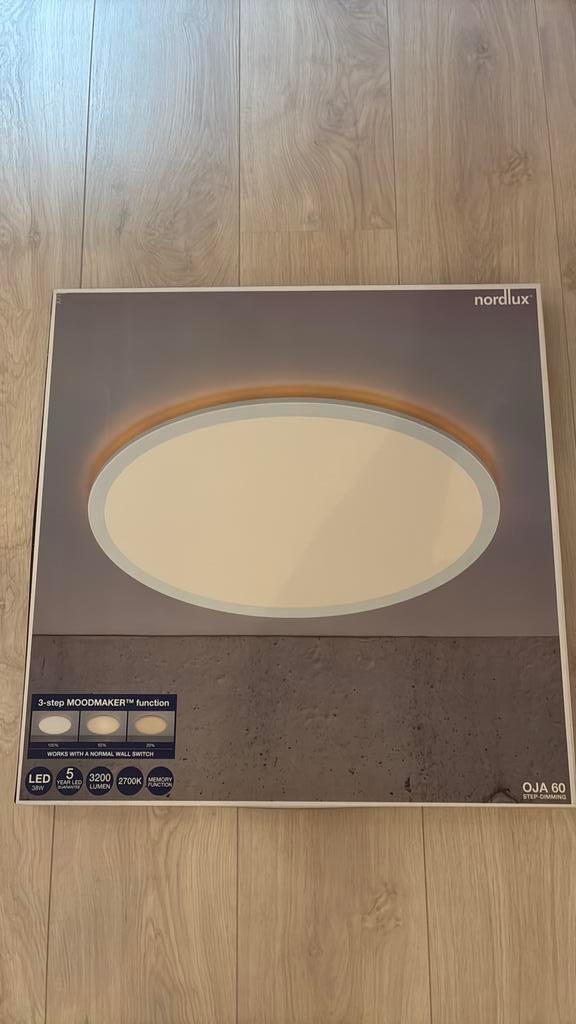 Nordlux OJA 60 step dimming LED plafondlamp, Ophalen, Nieuw, Metaal