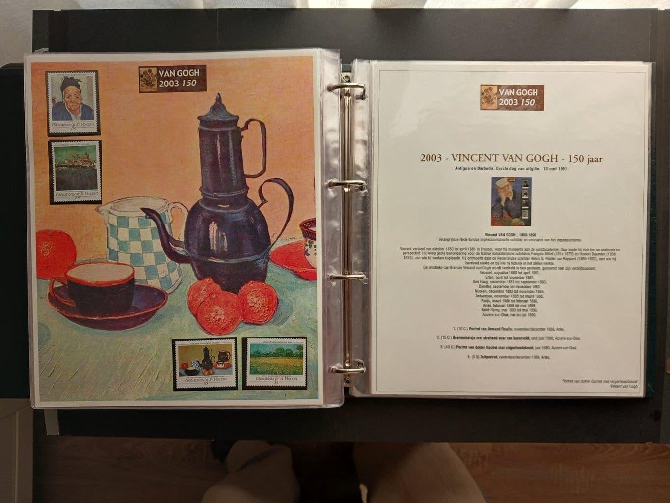 Van Gogh Postzegelcollectie - 150 Jaar (2003), Postzegels en Munten, Verzenden, Na 1940, Gestempeld
