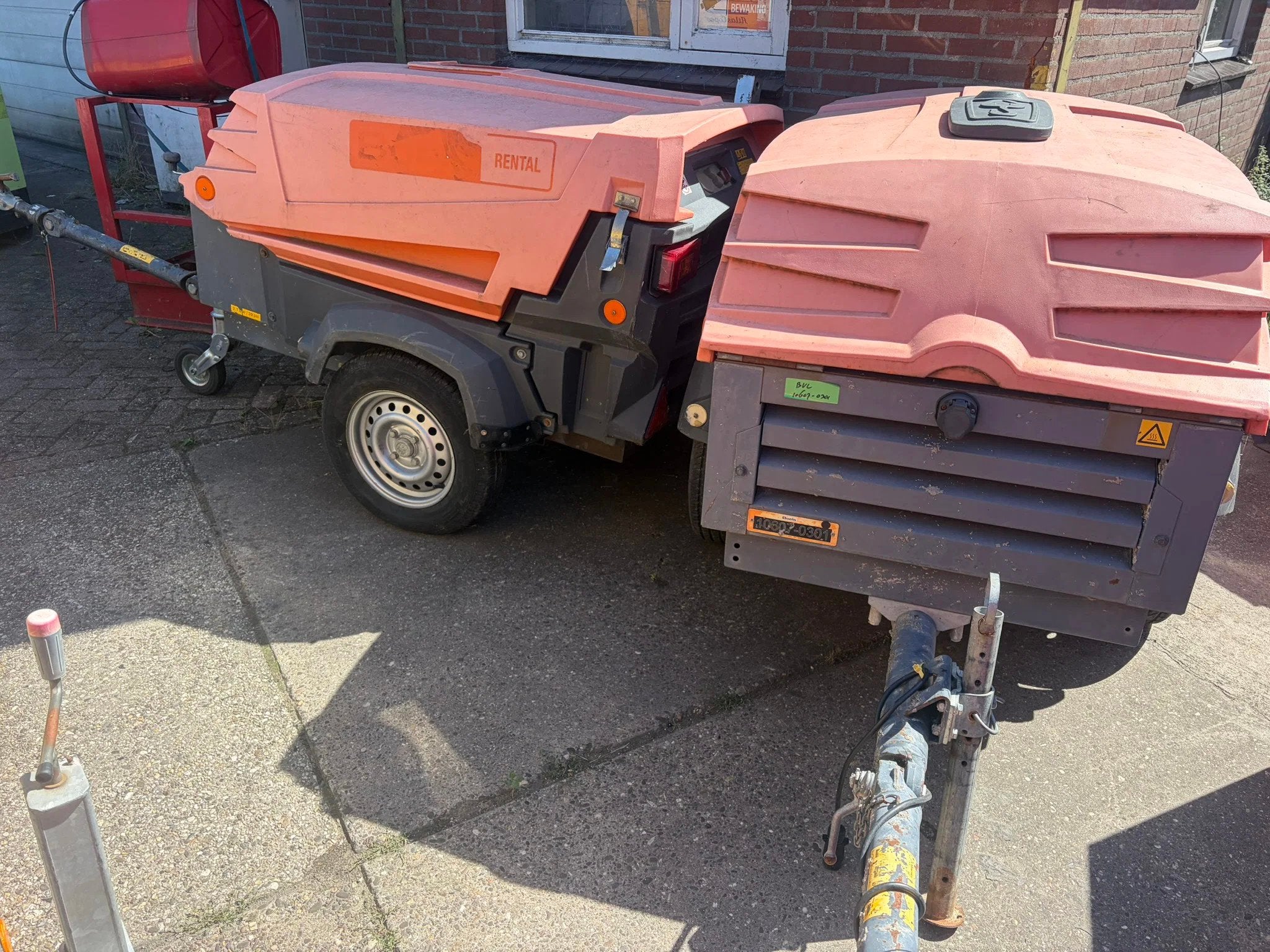 Atlas-Copco XAS 47 Kubota dieselcompressor 2,5 m3 (bj 2013), Zakelijke goederen, Machines en Bouw | Pompen en Compressoren