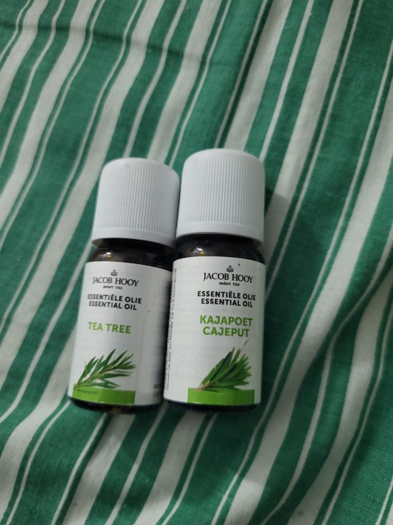 Jacob Hooy Essentiële Oliën: Tea Tree & Kajapoet, Ophalen of Verzenden