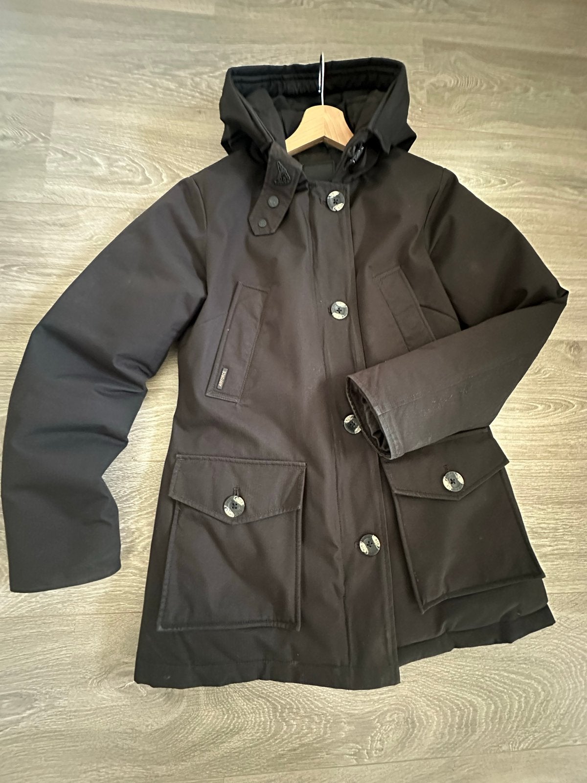 Airforce winterjas maat S, Ophalen, Zo goed als nieuw, Maat 36 (S), Zwart