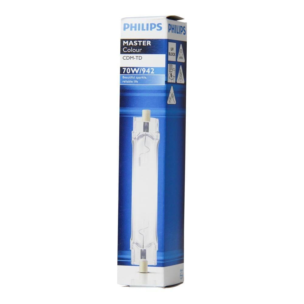 Philips MASTERColour CDM-TD 70W 942 RX7s 8 stuks, Ophalen of Verzenden, Zo goed als nieuw, E27 (groot), Led-lamp