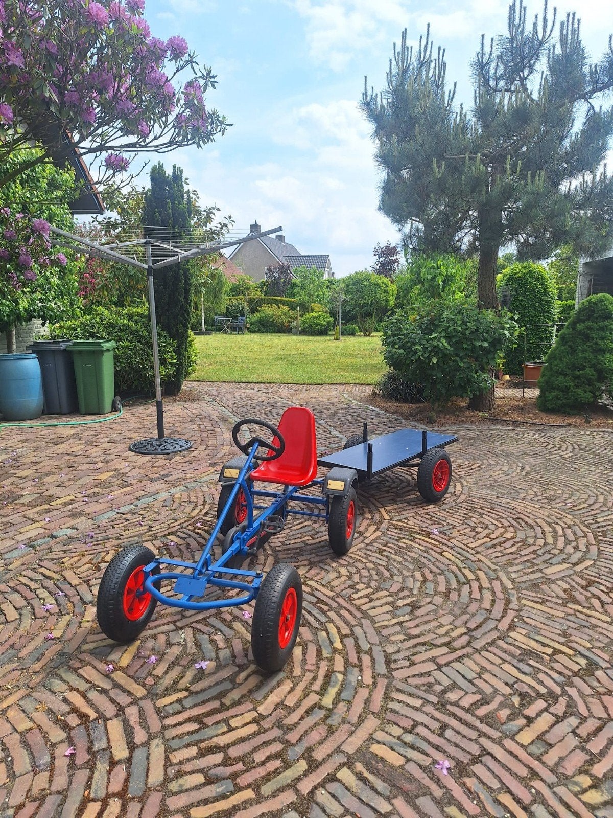 Berg skelter met aanhanger, Kinderen en Baby's, Speelgoed | Buiten | Skelters, Ophalen, Zo goed als nieuw, Berg