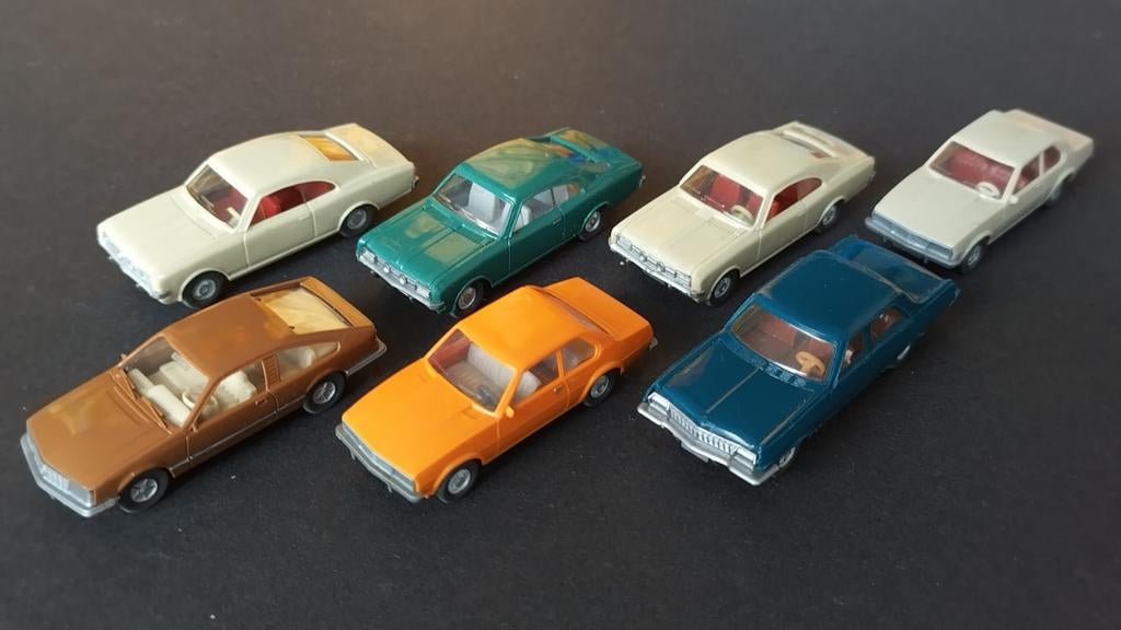 Opel Monza Kadett Commodore Admiral 7x 1:87 Wiking Pol, Wiking, Auto, Verzenden, Wiking