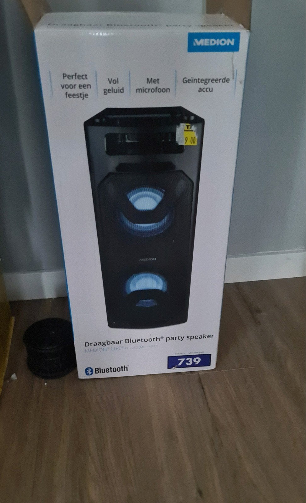Medion Draagbare Bluetooth Party Speaker met Microfoon, Overige merken, Bluetooth, Party speaker, Nieuw