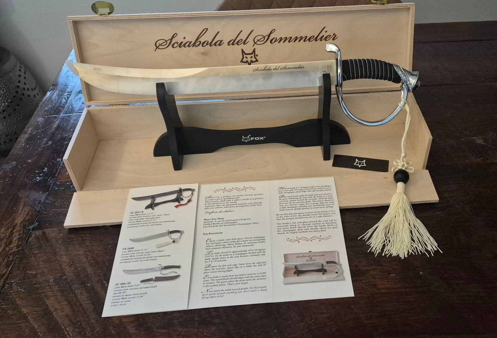 Sommelier sabel van Fox Knives., Ophalen of Verzenden, Nieuw