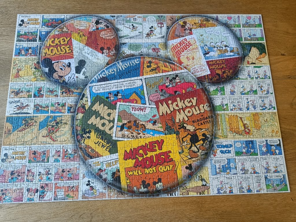 Disney Mickey Mouse puzzel 1000 stukjes, Hobby en Vrije tijd, Denksport en Puzzels, Ophalen of Verzenden, 500 t/m 1500 stukjes