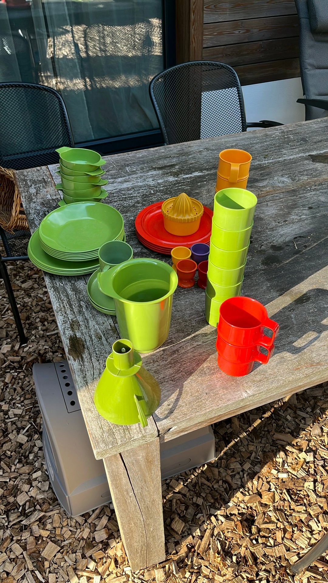 Mepal servies jaren 70, Ophalen, Overige materialen, Zo goed als nieuw, Bord(en)