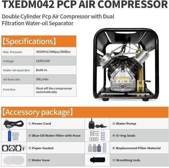 Hogedruk Compressor – Elektrische Luchtpomp, Hobby en Vrije tijd, Overige Hobby en Vrije tijd, Corvance B.V., Verzenden, Nieuw