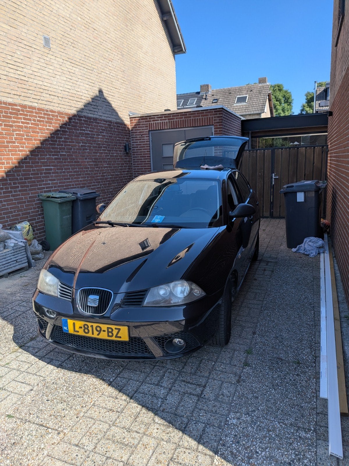 Seat Ibiza 2007 1.4, Auto's, Seat, Zwart, Handgeschakeld, Particulier, Ibiza