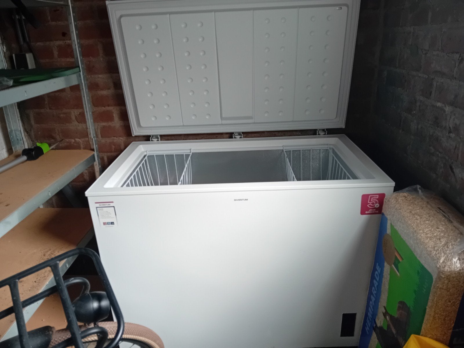Inventum Vrieskist VK1122W - 290L, Stil en Verrijdbaar, Vrieskist, Zo goed als nieuw, Vrijstaand, 90 cm of meer