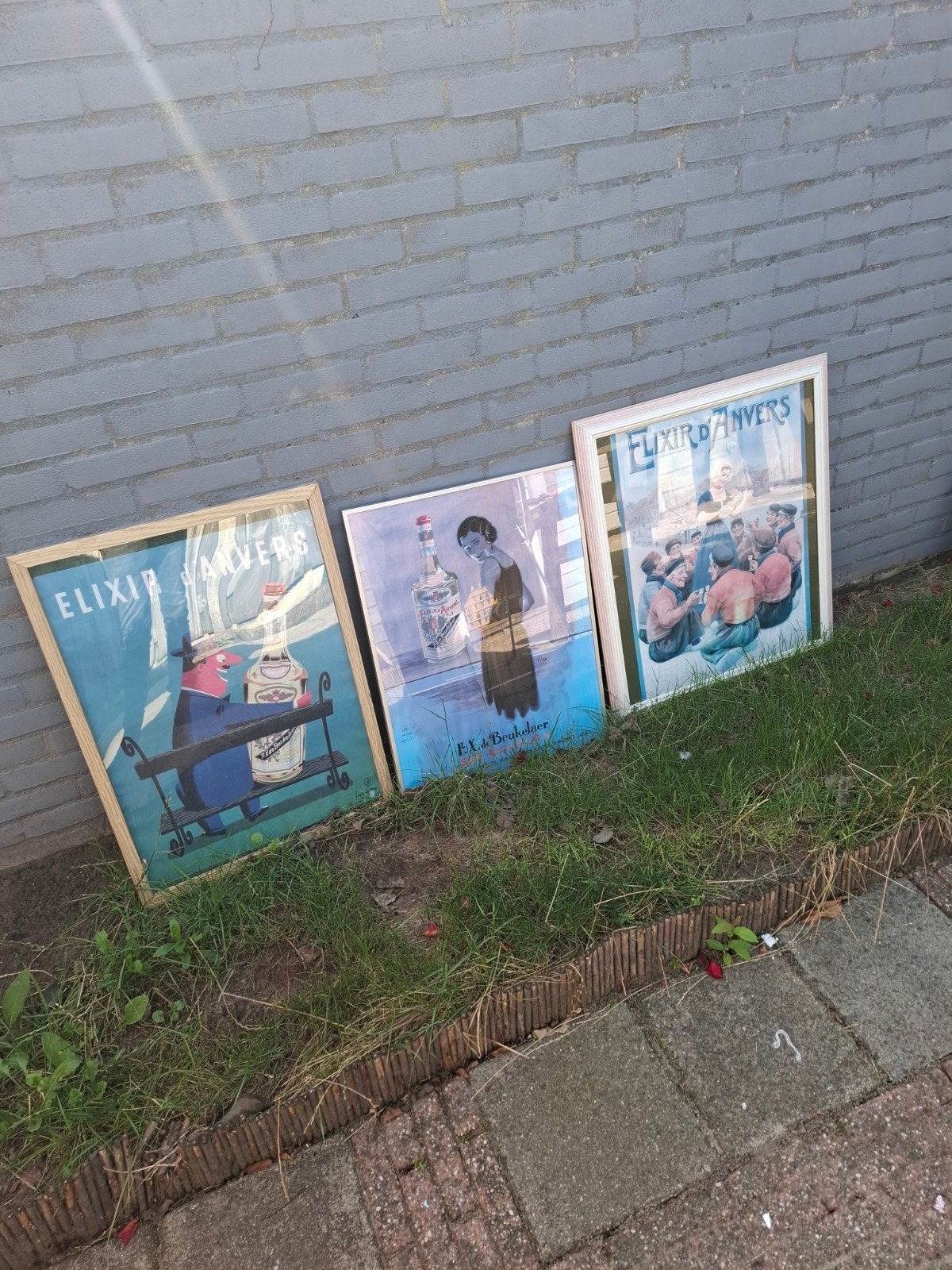 Vintage Elixir d'Anvers reclameposters (3 stuks), 50 – 75, Minder dan 50 cm, Gebruikt, Oorspronkelijke maker