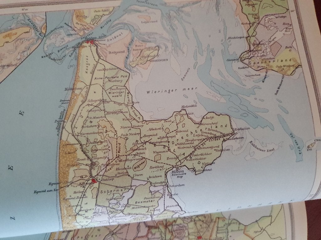 P. R. Bos Schoolatlas 1910 (herdruk), Ophalen of Verzenden, Landkaart, 1800 tot 2000, Nederland