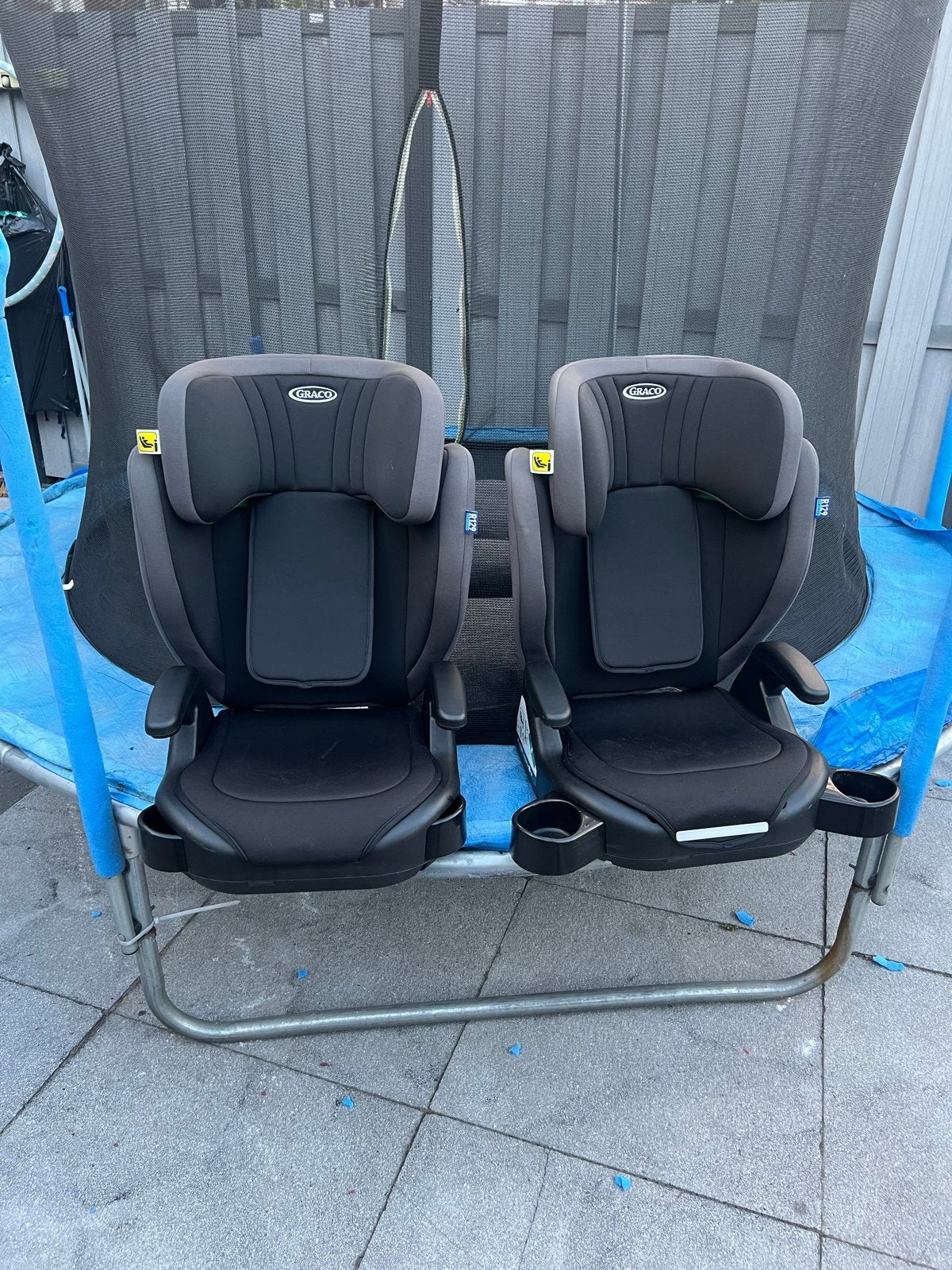 2x Graco Autostoeltje met rugleuning en bekerhouders, Kinderen en Baby's, Autostoeltjes, Ophalen, 15 t/m 36 kg, Graco, Gebruikt