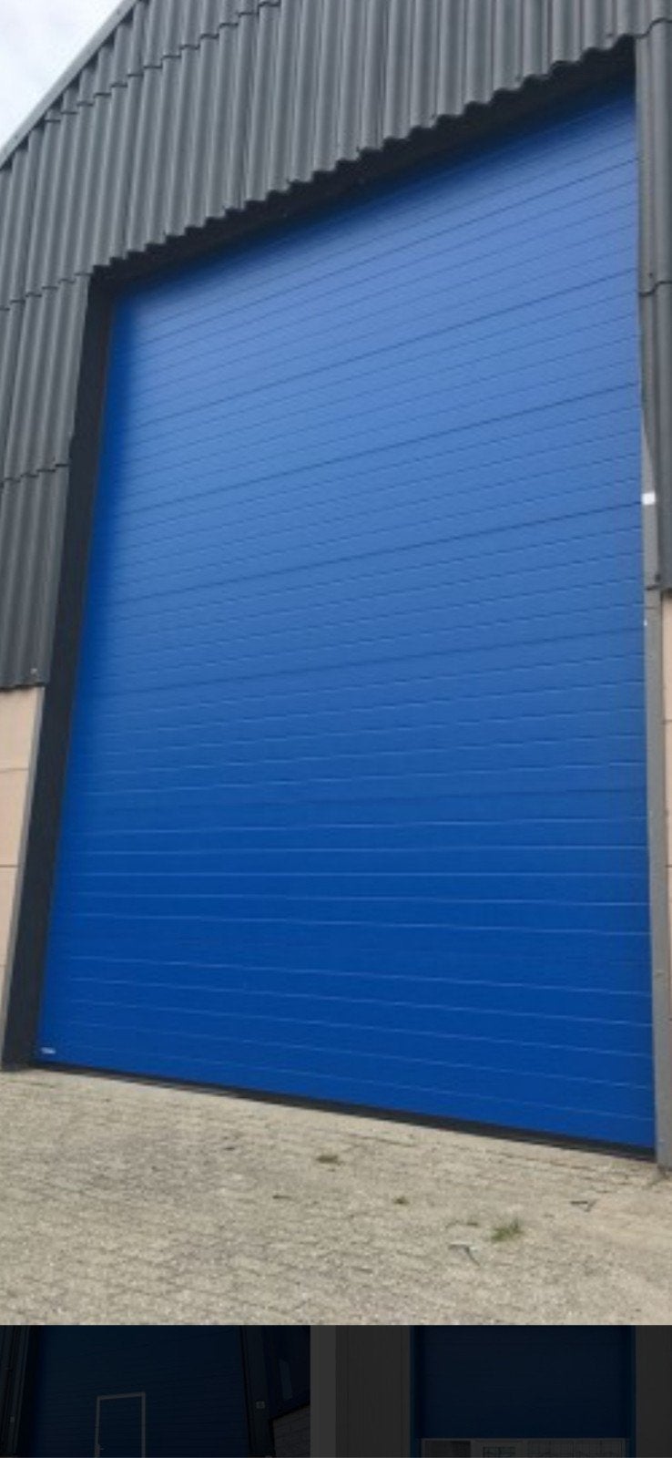 Overheaddeur te koop ongebruikt., Ophalen, Kunststof, Vouwdeur, 120 cm of meer