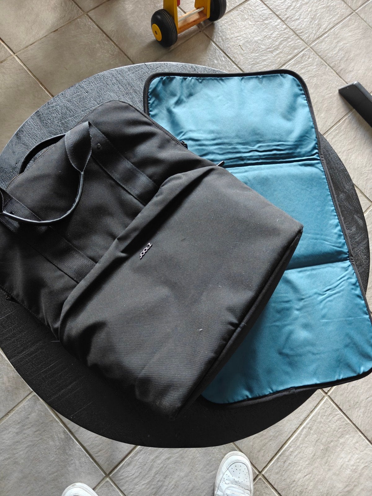 Joolz Luiertas Rugzak - Zwart, Kinderen en Baby's, Joolz, Zwart, Zo goed als nieuw, Bevestiging voor kinderwagen