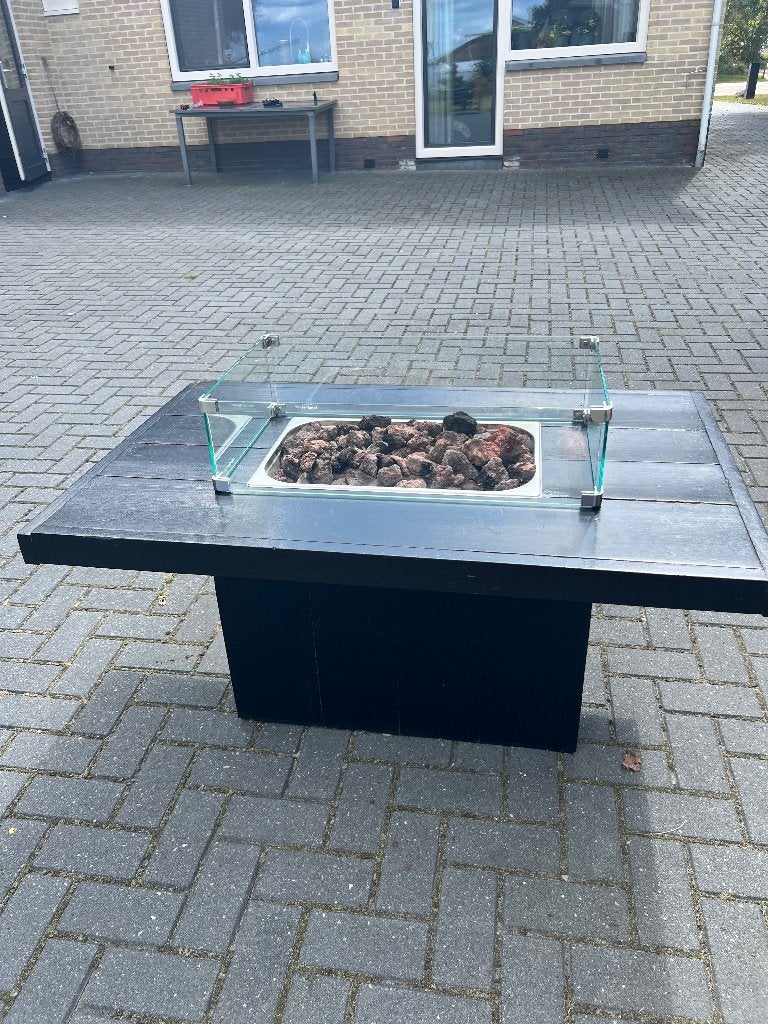 Vuurtafel zwart, Ophalen of Verzenden, Zo goed als nieuw