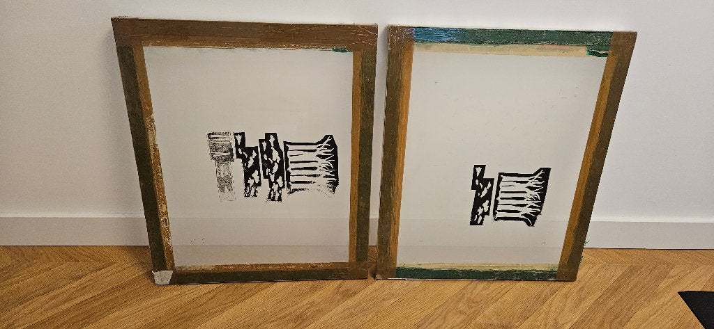 2 screens for screen print/zeefdruk, Ophalen of Verzenden, Gebruikt, Knutselmateriaal