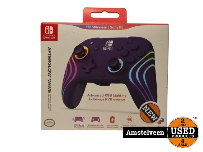 Nintendo Switch Afterglow Wave Wireless Controller | New, Nintendo, Nieuw, Support@nintendo.com, 11-1 Hokotate-cho, Kamitoba, Minami-ku
Kyoto 601-8501
Japan
