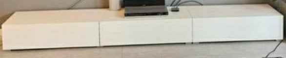 Kast wit hoogglans tv kast 3 delig kasten dressoir elementen, Huis en Inrichting, Ophalen, 25 tot 50 cm