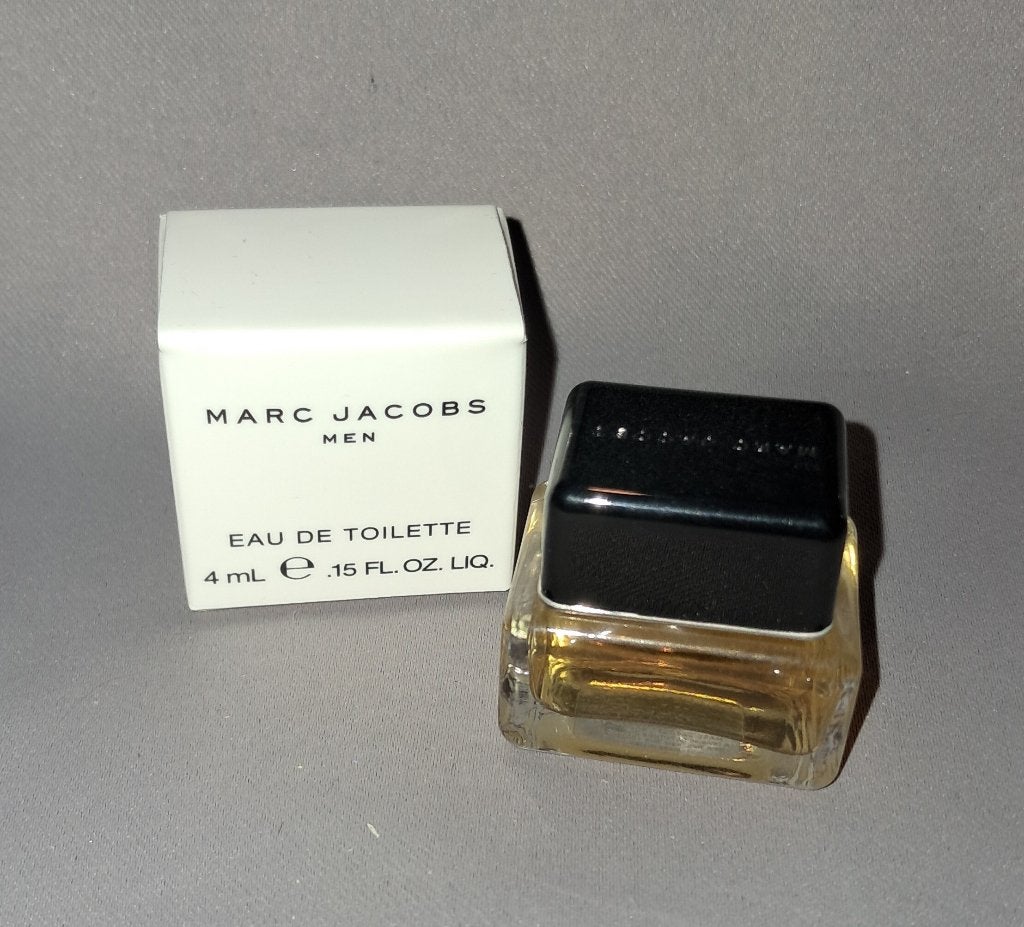 Parfum miniatuur - Marc Jacobs for men + doosje, Verzamelen, Ophalen of Verzenden, Zo goed als nieuw, Miniatuur, Gevuld