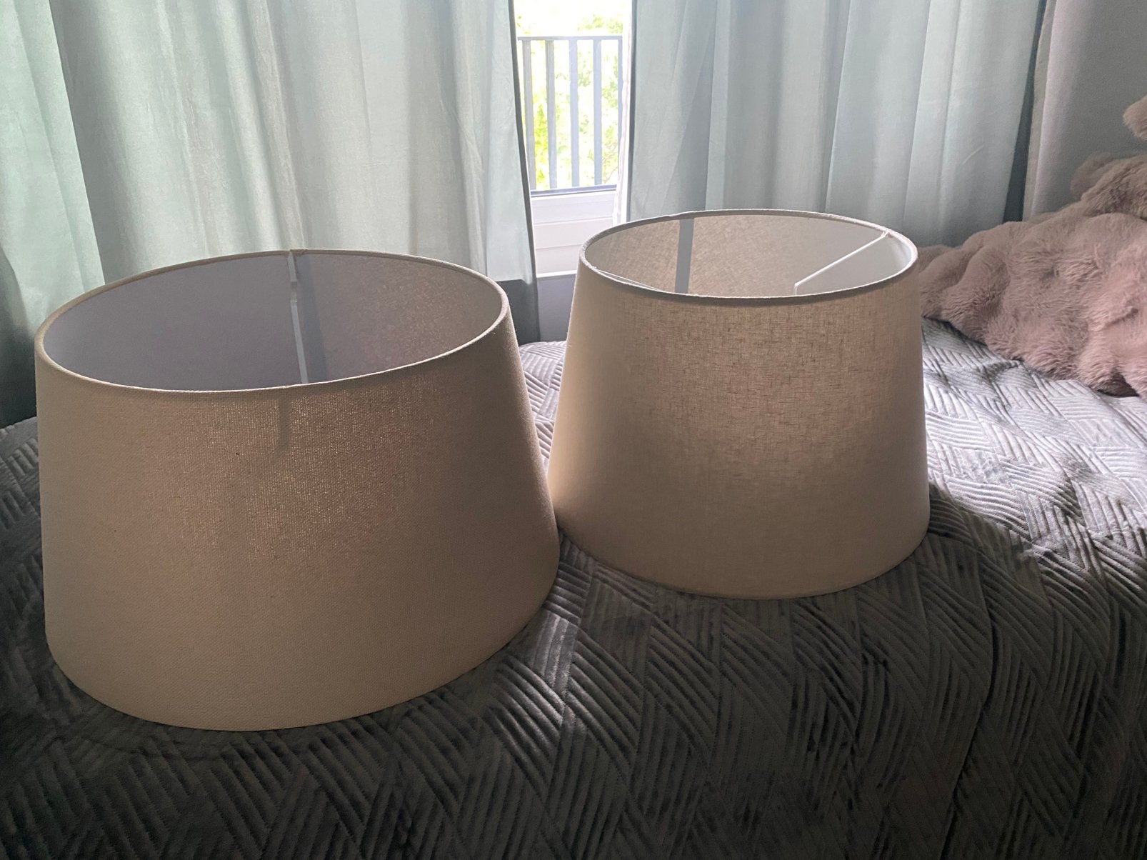 Beige lampenkappen, Ophalen, Beige, Rond, Zo goed als nieuw