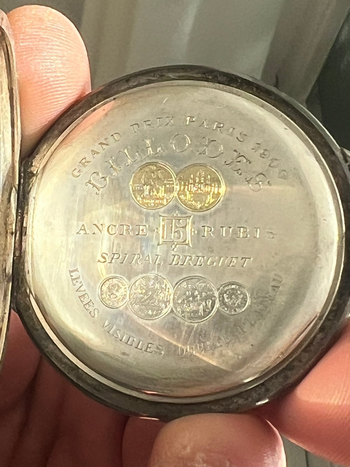 Antiek Zilveren Billodes (Zenith) Zakhorloge uit 1900, Overige merken, Zakhorloge, 1900 tot 1930, Ophalen of Verzenden