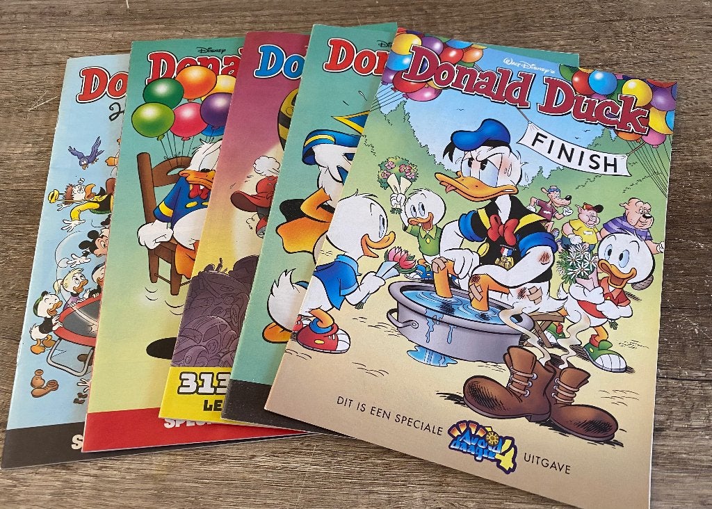 Donald duck 5 stuks, Meerdere stripboeken, Ophalen of Verzenden, Zo goed als nieuw