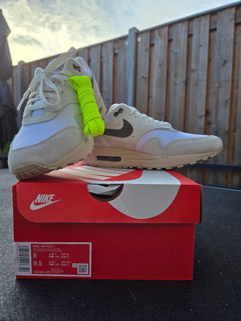 Nike Air Max 1 Sail/ Ironstone, Ophalen, Nike air max, Wit, Nieuw