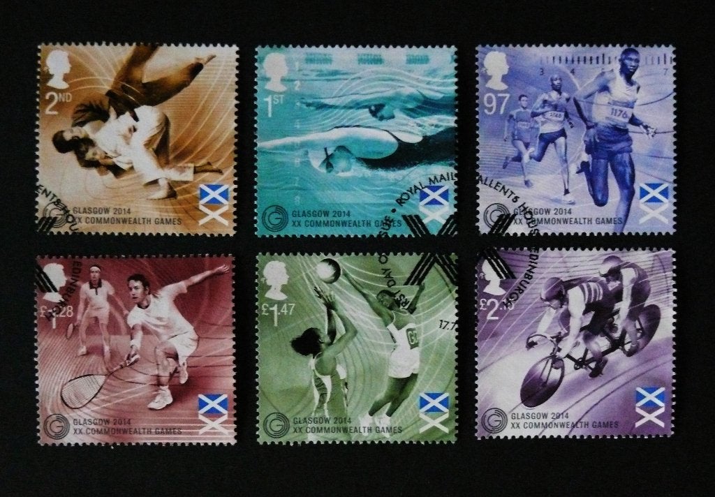 UK / Engeland 2014 Commonwealth Games Glasgow 2014, Postzegels en Munten, Postzegels | Europa | UK, Verzenden, Gestempeld