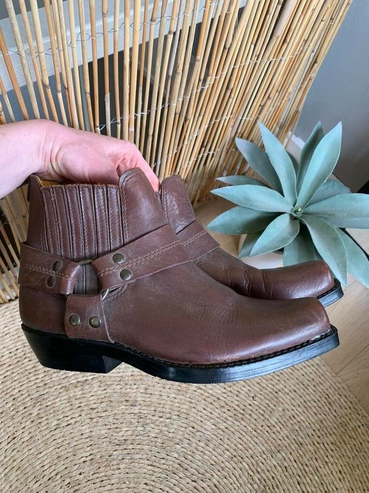 Joe Sanchez bikerboots enkellaarsjes 40 western boots, -, Lage of Enkellaarzen, Ophalen of Verzenden, Zo goed als nieuw