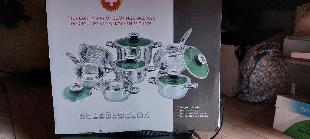 Splinter Nieuwe pannenset swiss pro plus, Nieuw, Pannenset, Ophalen of Verzenden, GreenPan