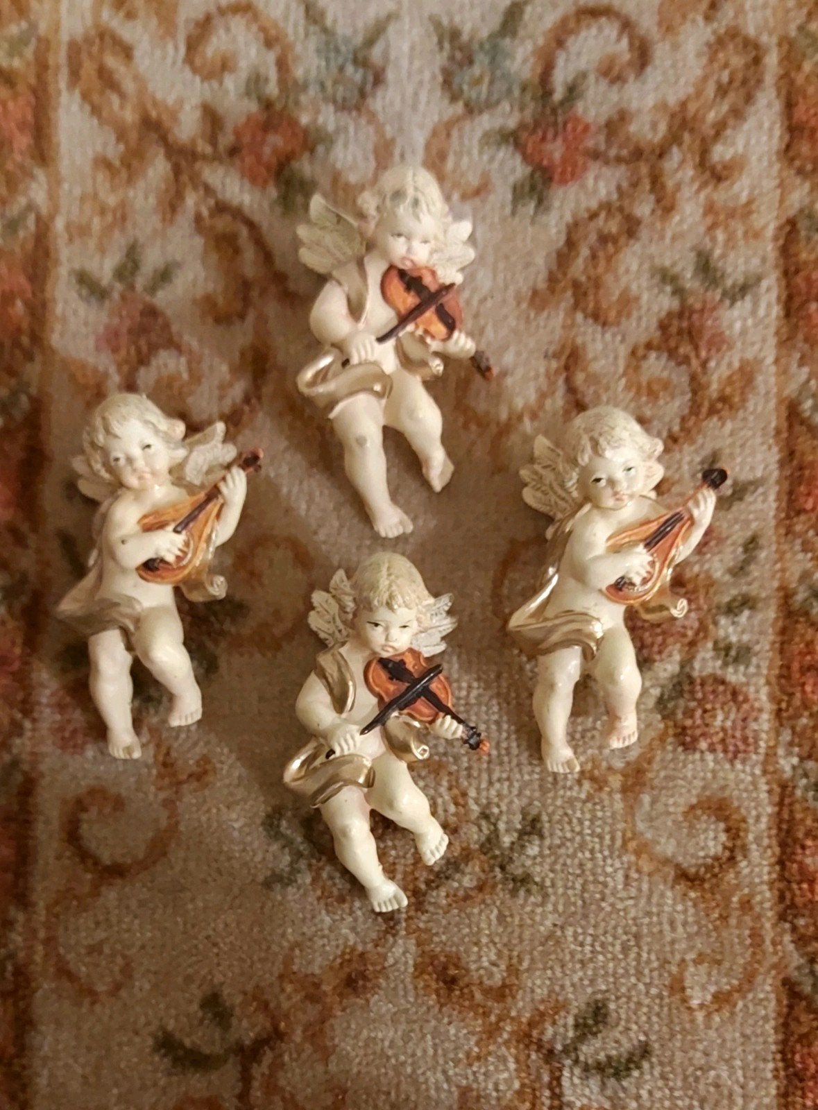 4 oude engeltjes, Antiek en Kunst, Ophalen of Verzenden