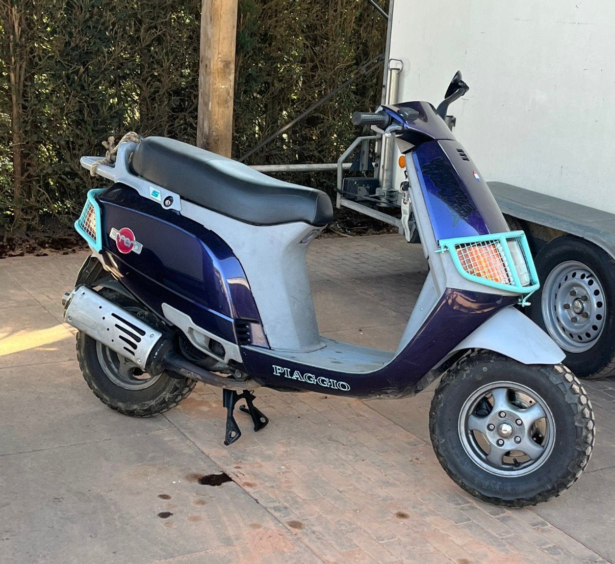 Piaggio Bullbar Sfera SKR Quartz zwart valbeugel, Ophalen of Verzenden