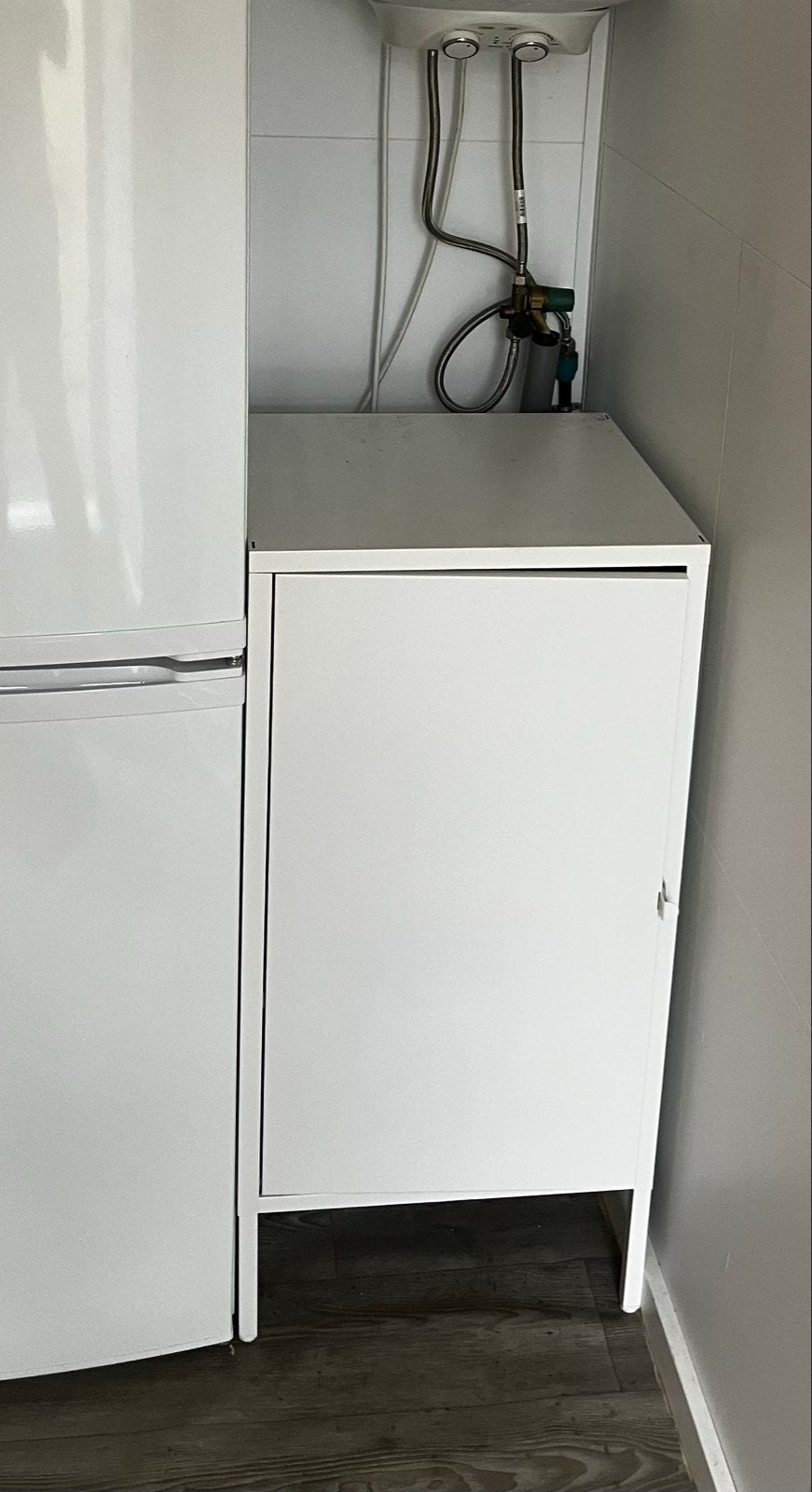 IKEA HÅLLAN kast wit - metaal, Ophalen, Gebruikt