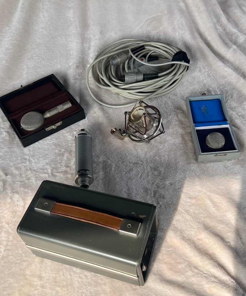 Neumann CMV 563 microfoonbody, Originele set met M7 + M55K, Ophalen, Gebruikt, Studiomicrofoon