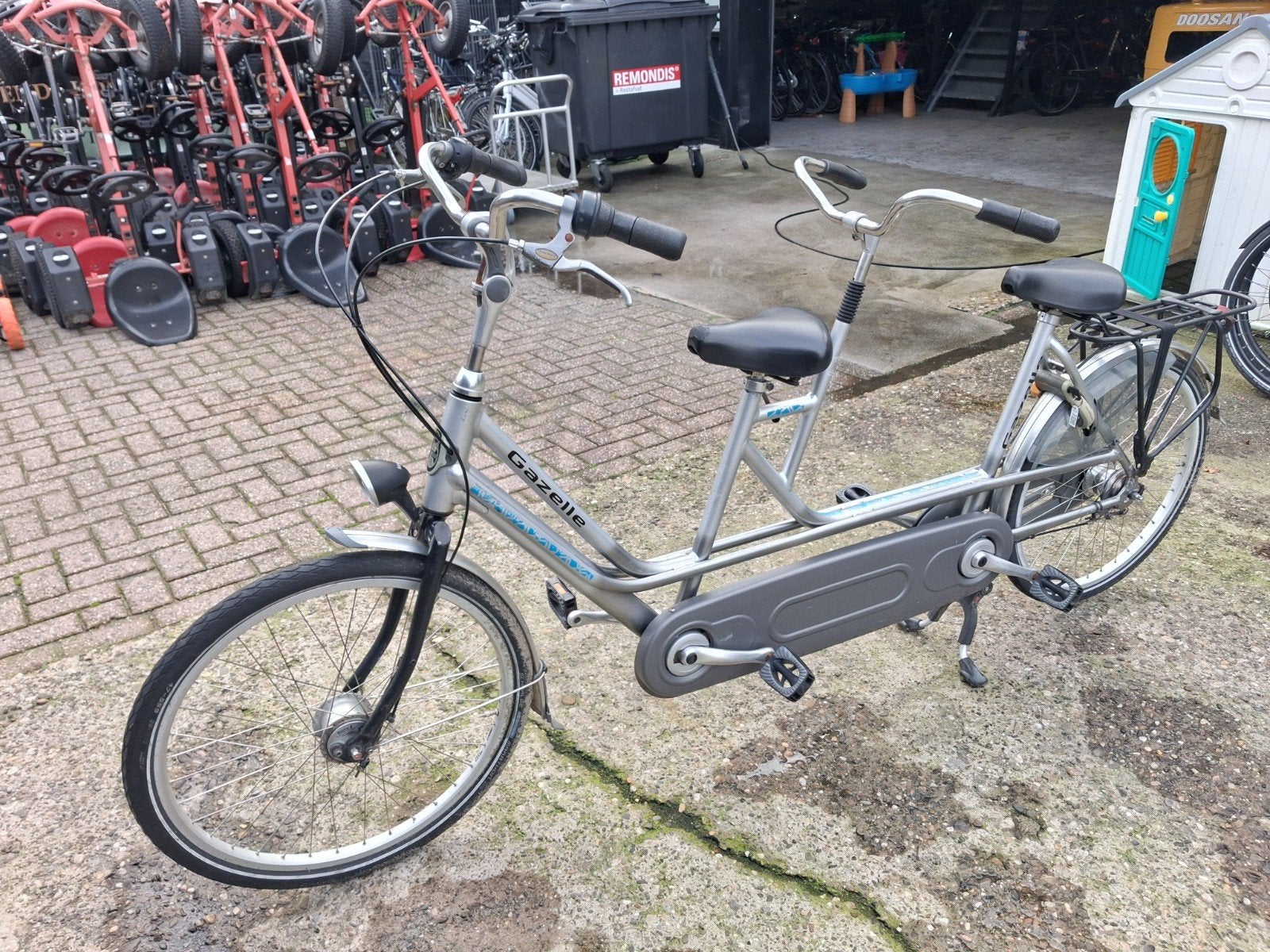 gazelle tandem fiets in goede staat, 55 cm of meer, Ophalen, Gebruikt, Minder dan 10 versnellingen