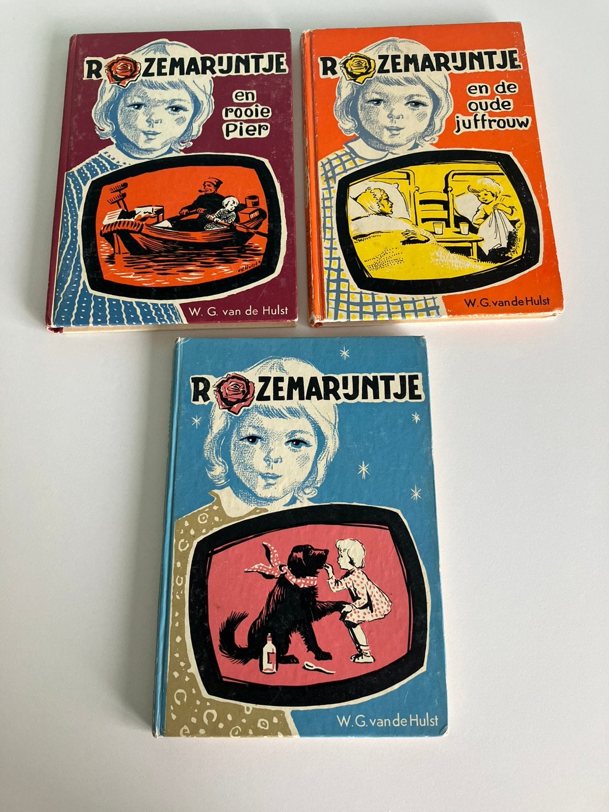3 vintage Rozemarijntje boeken W.G. van de Hulst Klassiekers, Ophalen of Verzenden, Zo goed als nieuw
