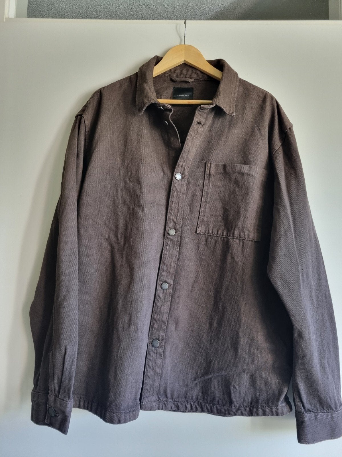 Overshirt denim, Ophalen of Verzenden, Zo goed als nieuw, Bruin, Overhemd