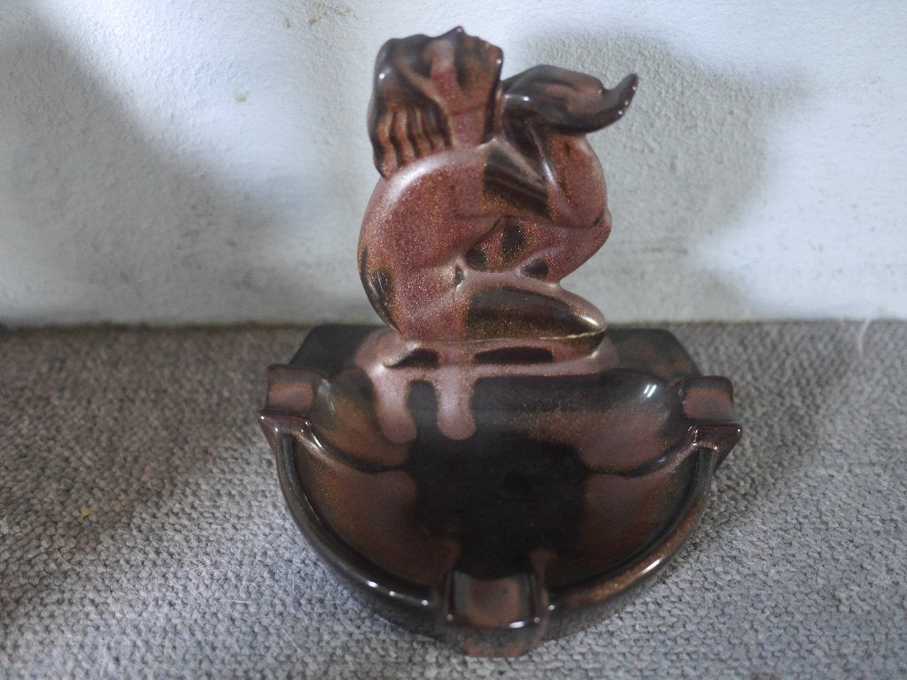 art deco, sculpture, asbak. top stuk 1925, Antiek en Kunst, Antiek | Keramiek en Aardewerk, Ophalen of Verzenden