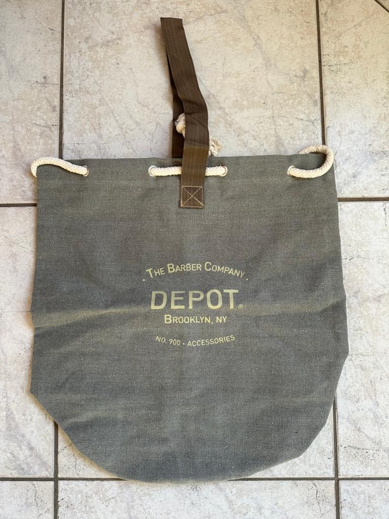 Back Bag schoudertas shopper diam 30xH50 grijs canvas Depot, Ophalen of Verzenden, Nieuw, Grijs, Overige merken