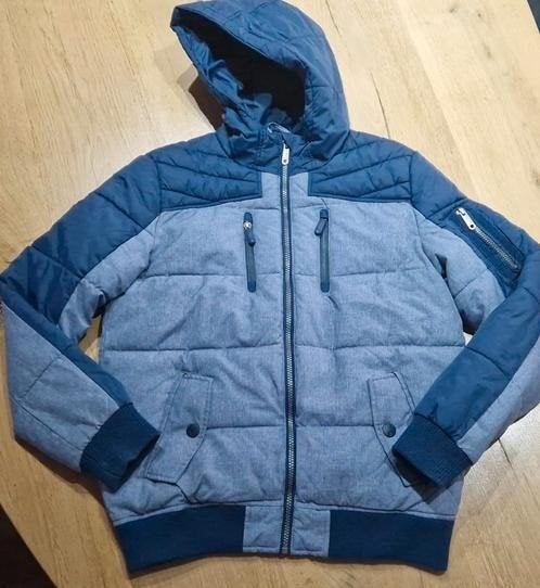 Als Nieuw! blauwe Winterjas jongen, maat 164, Ophalen of Verzenden, Zo goed als nieuw, Jongen, Jas