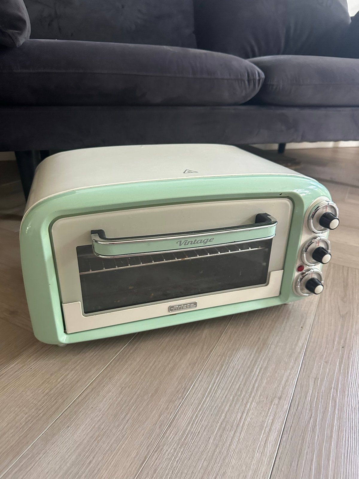 Ariete Vintage Mini-oven - Mintgroen, Minder dan 45 cm, Ophalen of Verzenden, Vrijstaand, Mini-oven