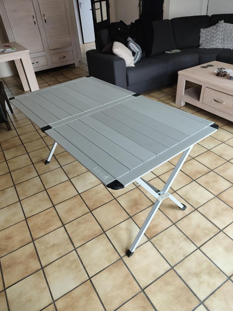EuroTrail Campingtafel 140x80x69cm - Lichte gebruikssporen, Caravans en Kamperen, Ophalen, Gebruikt, Campingtafel