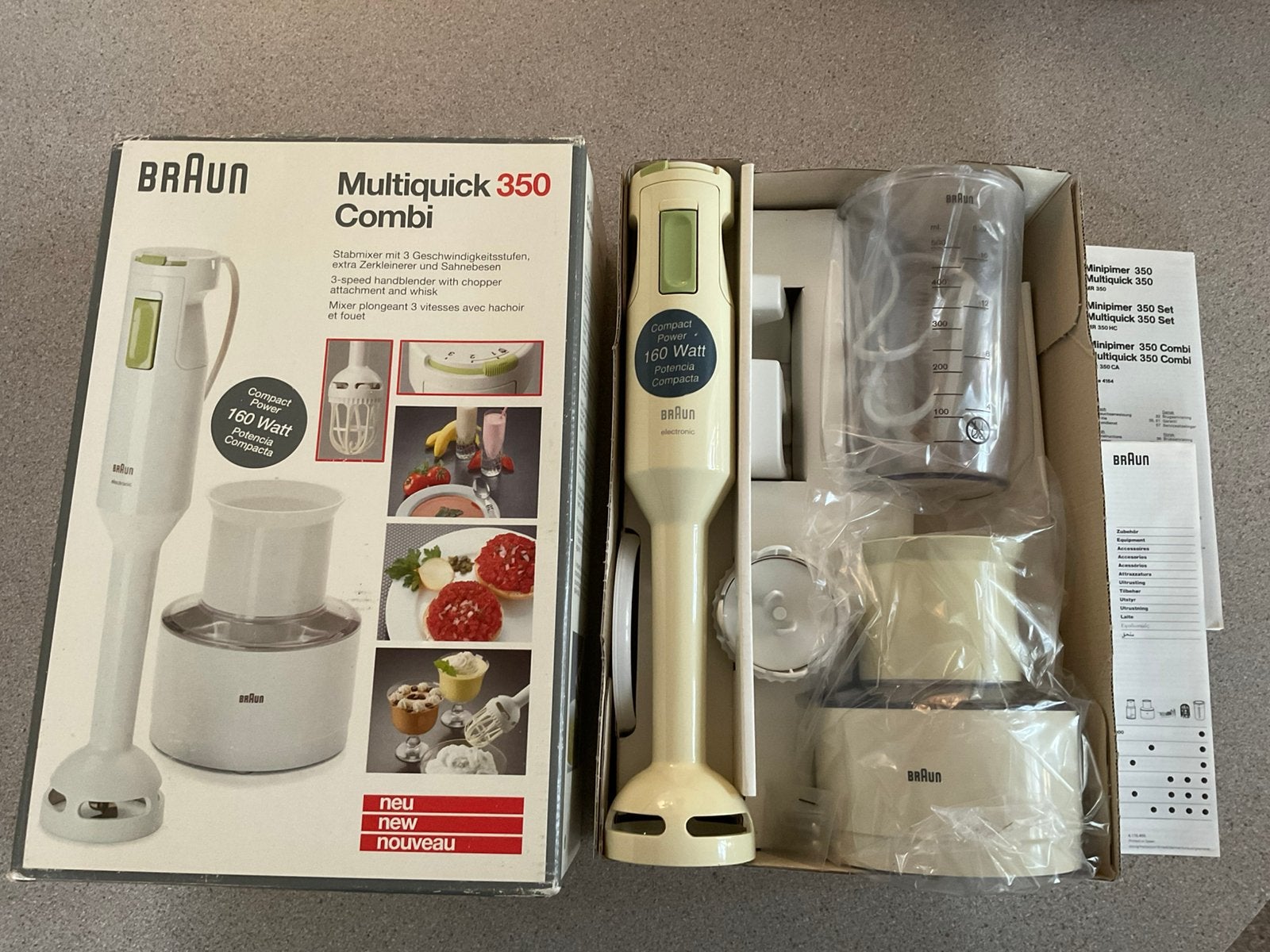 Braun staafmixer, nieuw, Minder dan 1 liter, Ophalen of Verzenden, Nieuw, 3 snelheden of meer