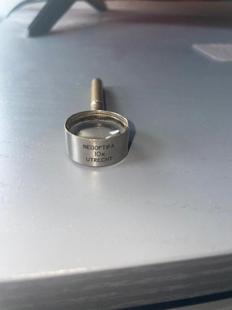 Vintage NEDOPTIFA Utrecht 10x Achromtische Loupe 1940-1947, Ophalen of Verzenden
