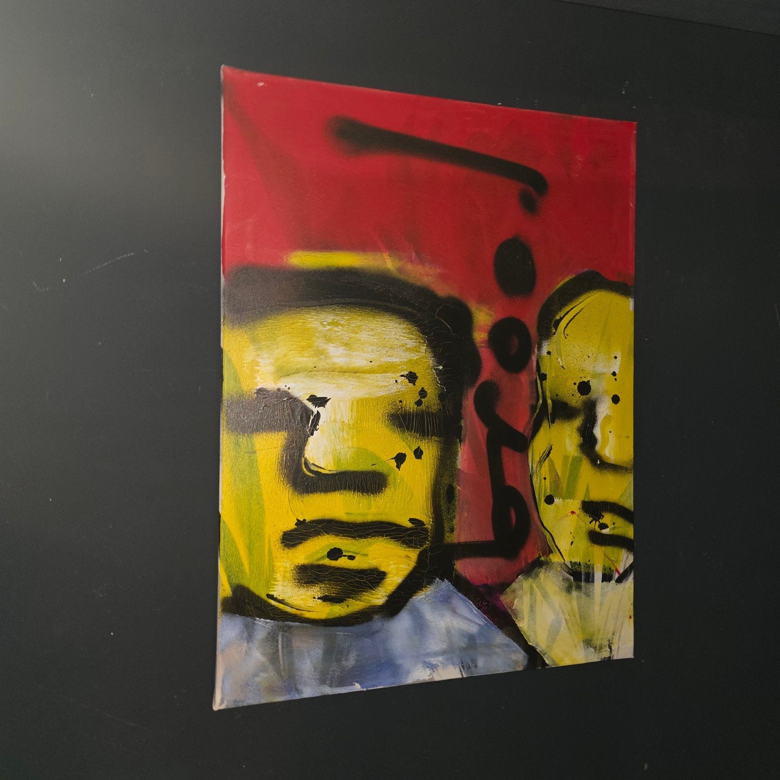 schilderij brood, Antiek en Kunst, Kunst | Schilderijen | Modern, Ophalen of Verzenden