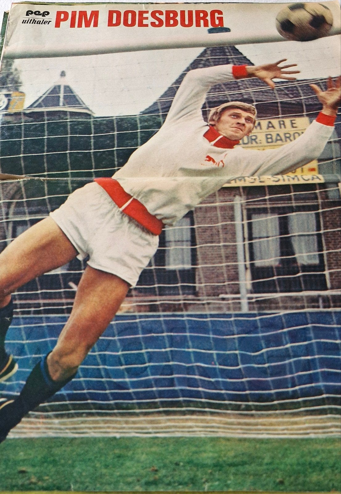 Pim Doesburg - Pop Uithaler Voetbal Poster, Ophalen of Verzenden, Gelezen, Onbekend, Balsport