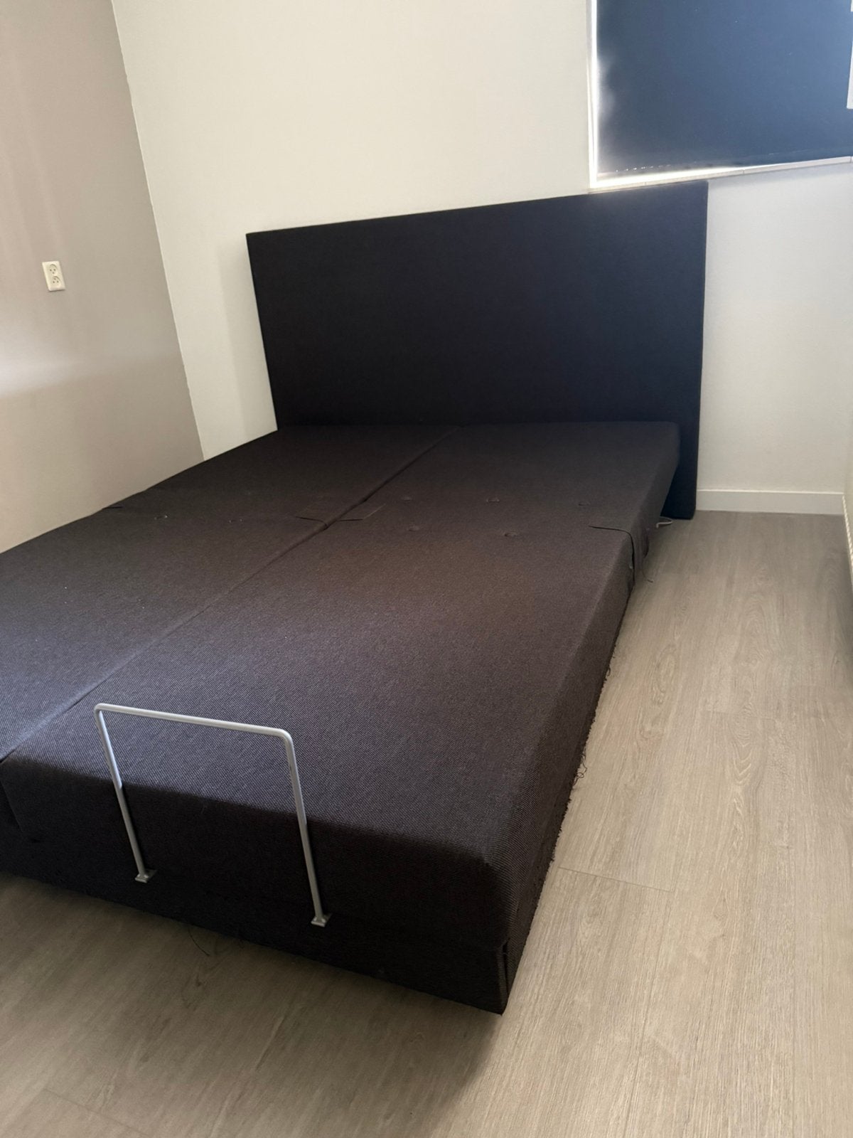 Elektrisch verstelbaar bed excl. matrassen, Ophalen, Zwart, Tweepersoons, 180 cm