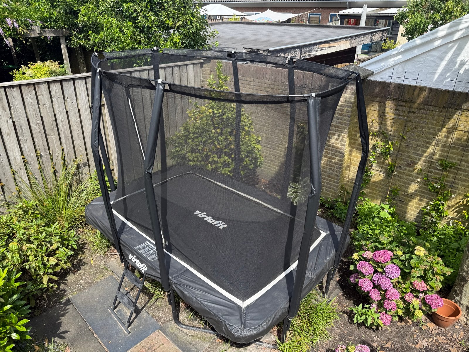 VirtuFit Premium Trampoline, Veiligheidsnet, 183 x 274 cm, Kinderen en Baby's, Speelgoed | Buiten | Trampolines, Ophalen, Gebruikt